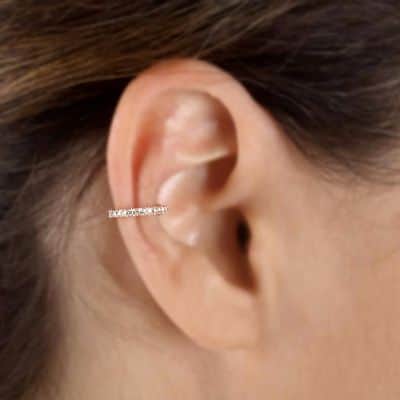 עגיל הליקס בודד עם יהלומים