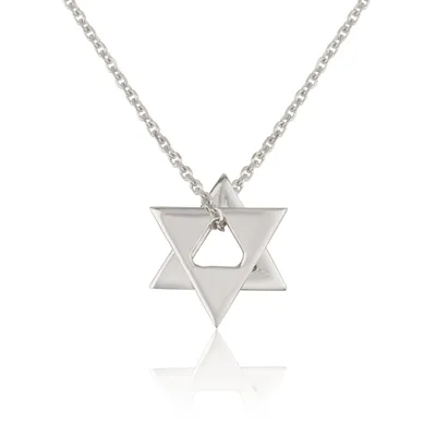 שרשרת מגן דוד משני משולשים